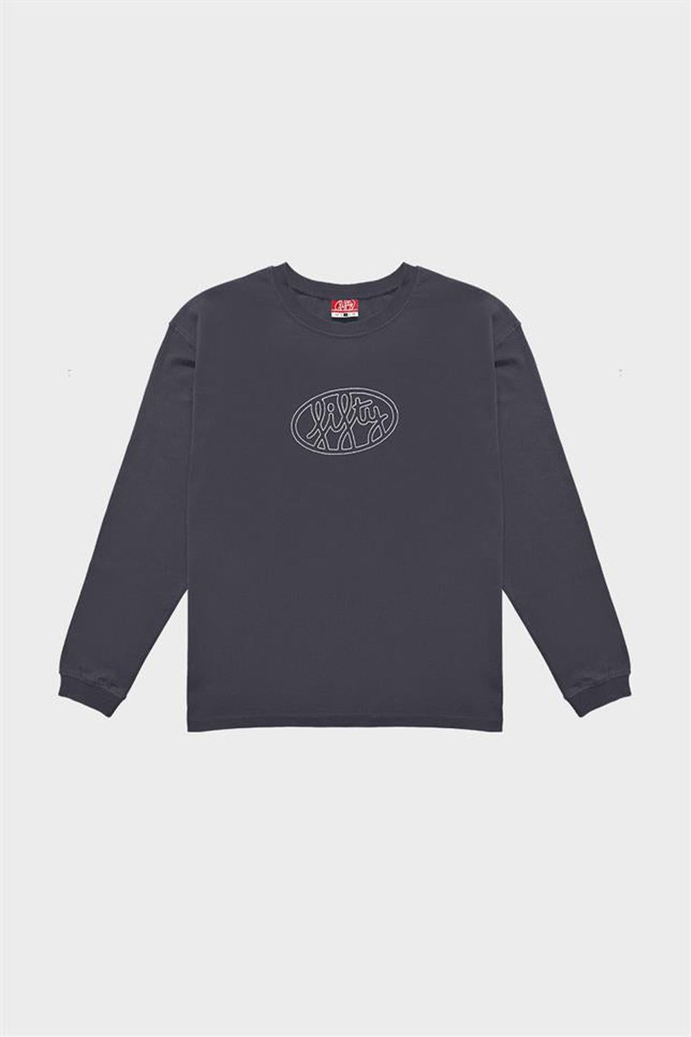 Fifty Pieces-Antrasit Uzun Kollu Oversize T-Shirt-T-Shirts-7-fleurdirect.live