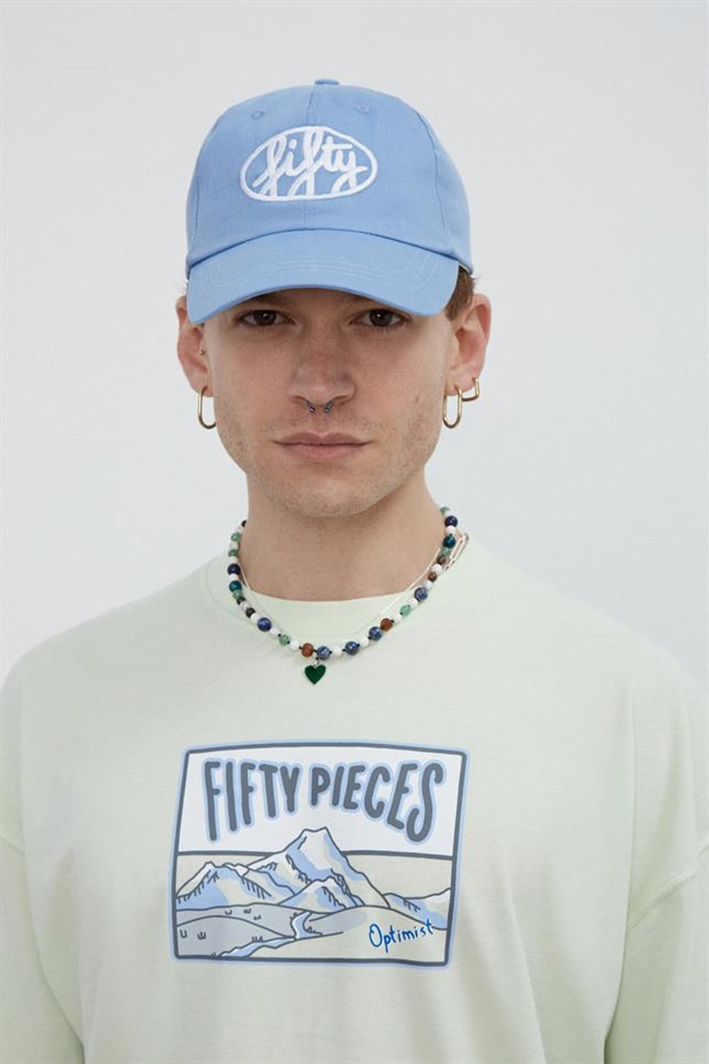 Fifty Pieces-Fifty Pieces Açık Mavi Cap şapka-Şapka-5-fleurdirect.live