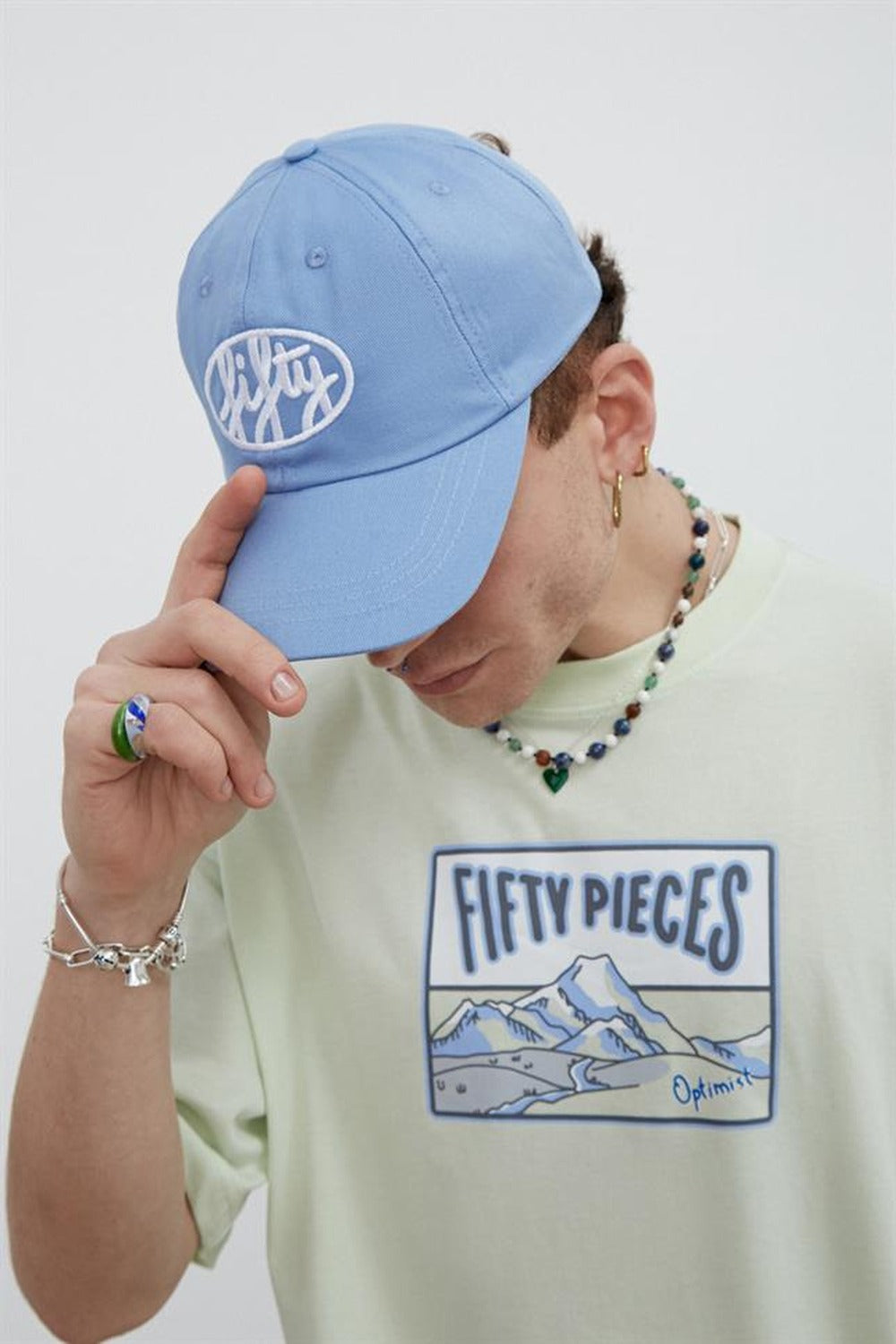 Fifty Pieces-Fifty Pieces Açık Mavi Cap şapka-Şapka-6-fleurdirect.live