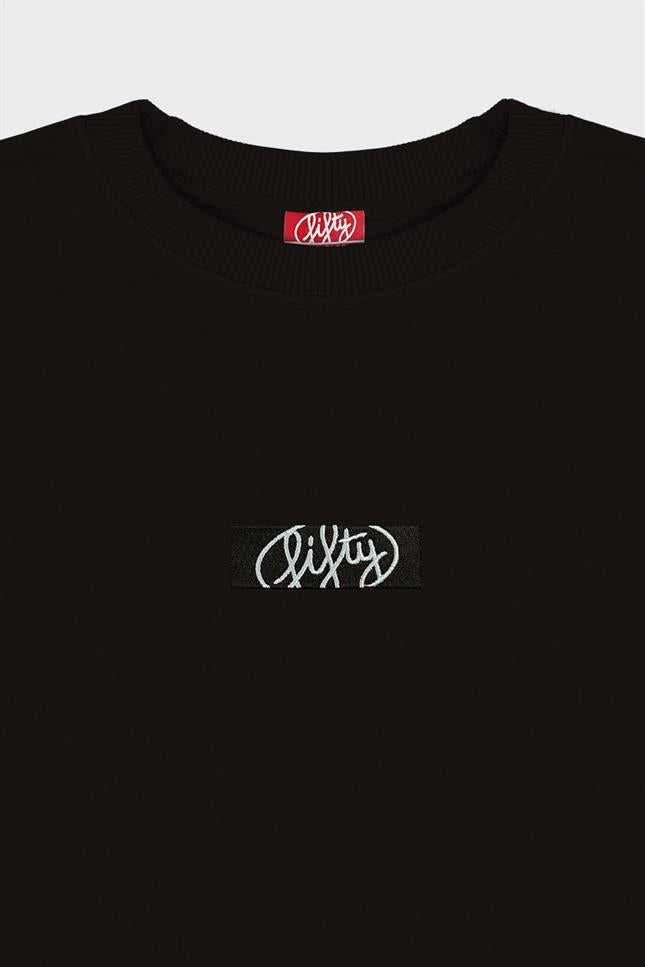Fifty Pieces-Kahverengi Oversize Sırt Baskılı Sweatshirt-Sweatshirts & Hoodies-8-fleurdirect.live