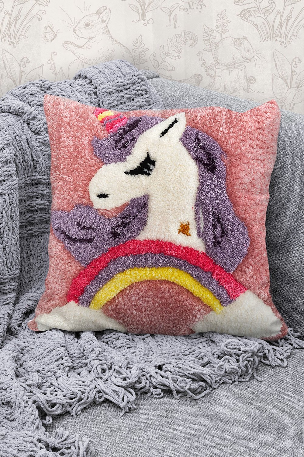 Fille á Fille Design Studio-Unicorn Yastık-Kırlent-2-fleurdirect.live