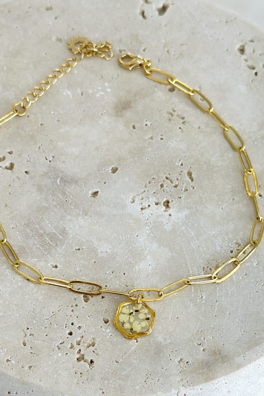 Fiorel Design-Golden Garden Hexagon - White Bileklik-Bileklik-3-fleurdirect.live