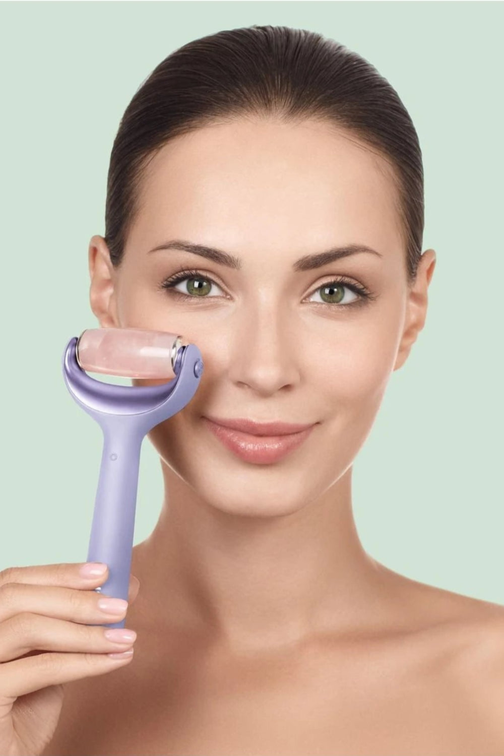 Geske-Mikro İğneli, Buz Başlığı, Pembe Kuvars Başlıklı Dermaroller | Micro Needle Face & Body Roller-Cilt Bakım Aletleri-21-fleurdirect.live