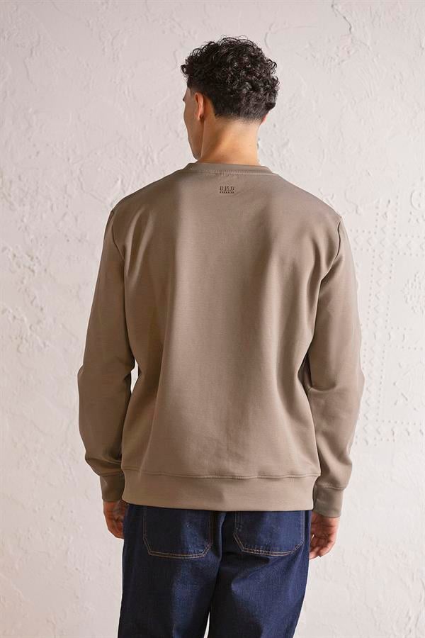 GMG Firenze-Bisiklet Yaka Baskılı Erkek Sweatshirt-SWEATSHIRT-5-fleurdirect.live