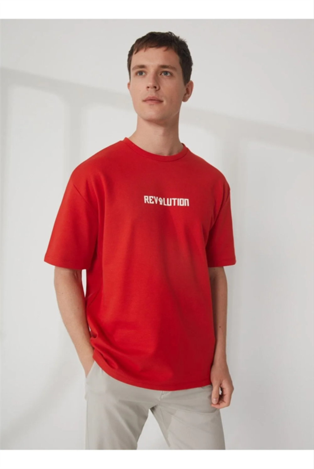 GMG Firenze-Bisiklet Yaka Oversize Baskılı-T-Shirts-1-fleurdirect.live