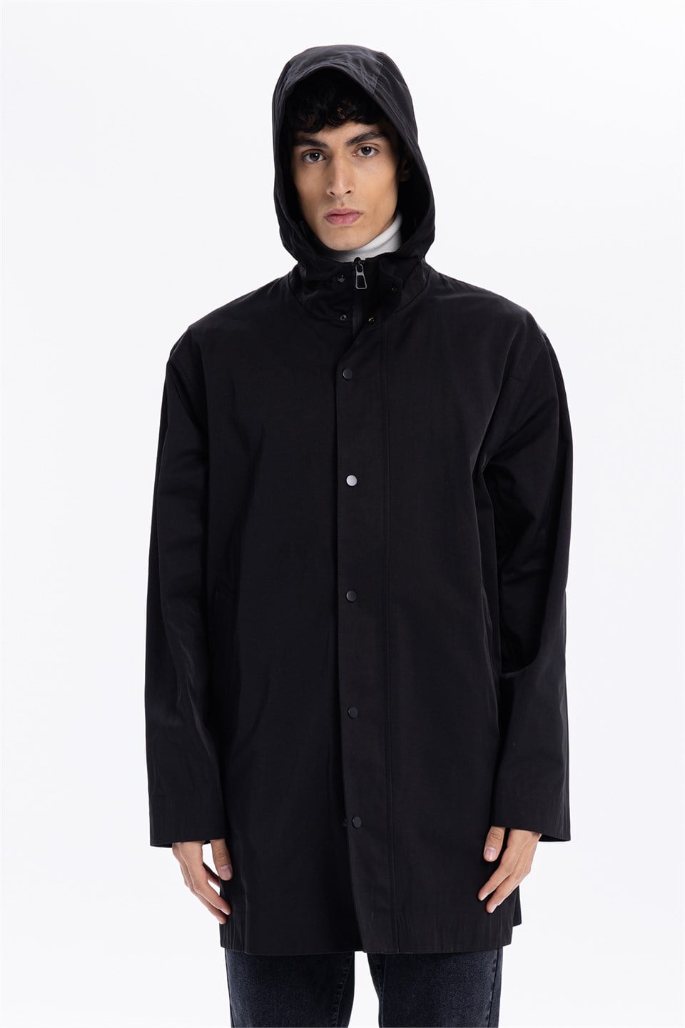 GMG Firenze-Kapüşonlu Çıtçıt Ve Fermuar Kapamalı Erkek Trench-Winter'26-3-fleurdirect.live