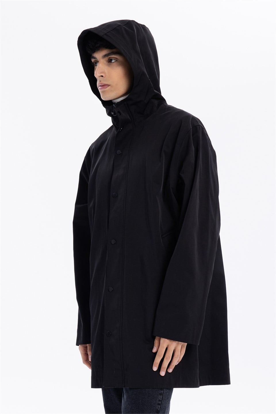 GMG Firenze-Kapüşonlu Çıtçıt Ve Fermuar Kapamalı Erkek Trench-Winter'26-4-fleurdirect.live