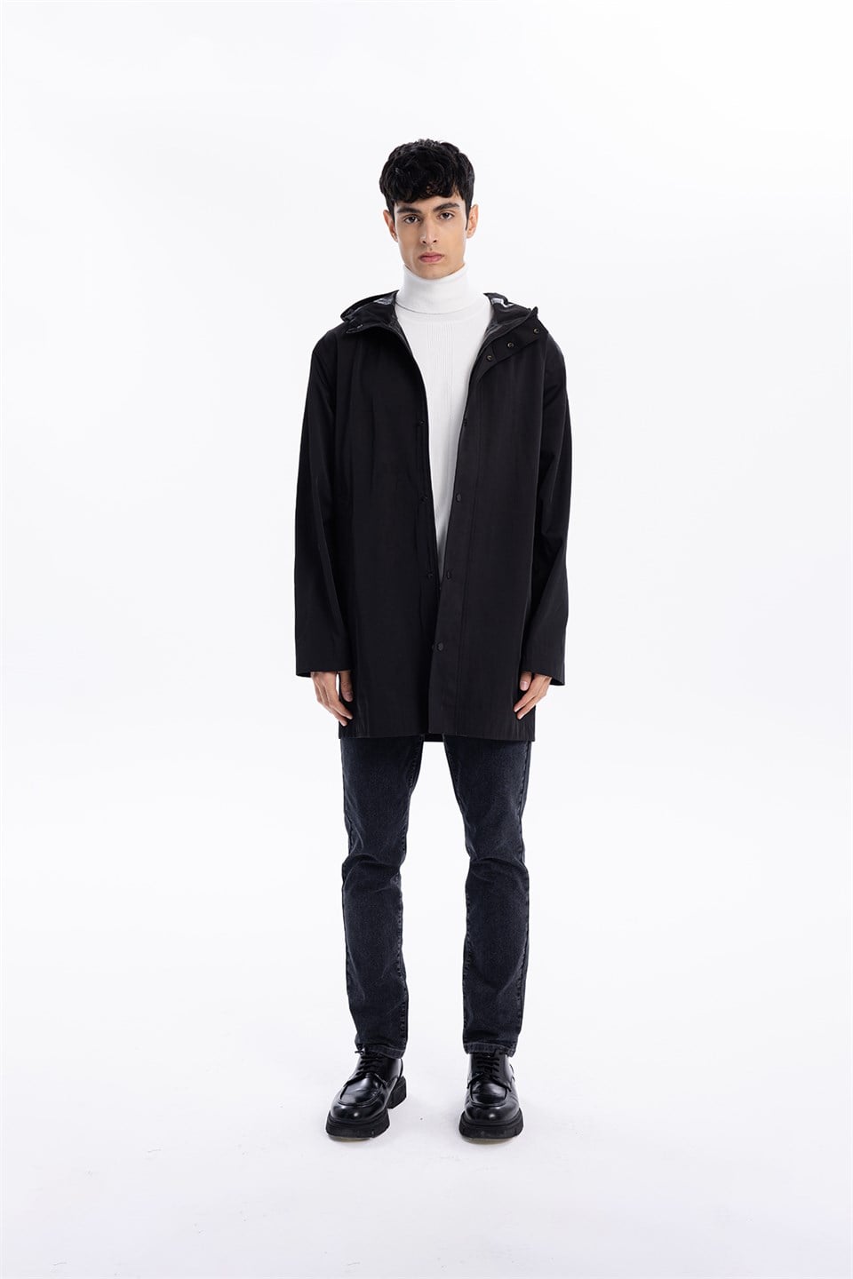GMG Firenze-Kapüşonlu Çıtçıt Ve Fermuar Kapamalı Erkek Trench-Winter'26-5-fleurdirect.live