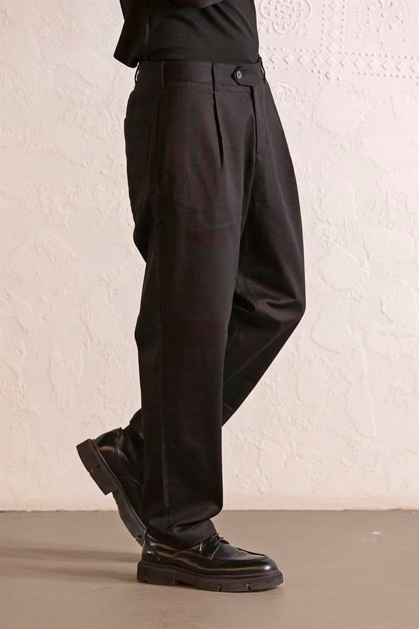 GMG Firenze-Pileli Gusto Detaylı Baggy Erkek Pantolon-JOGGER-2-fleurdirect.live