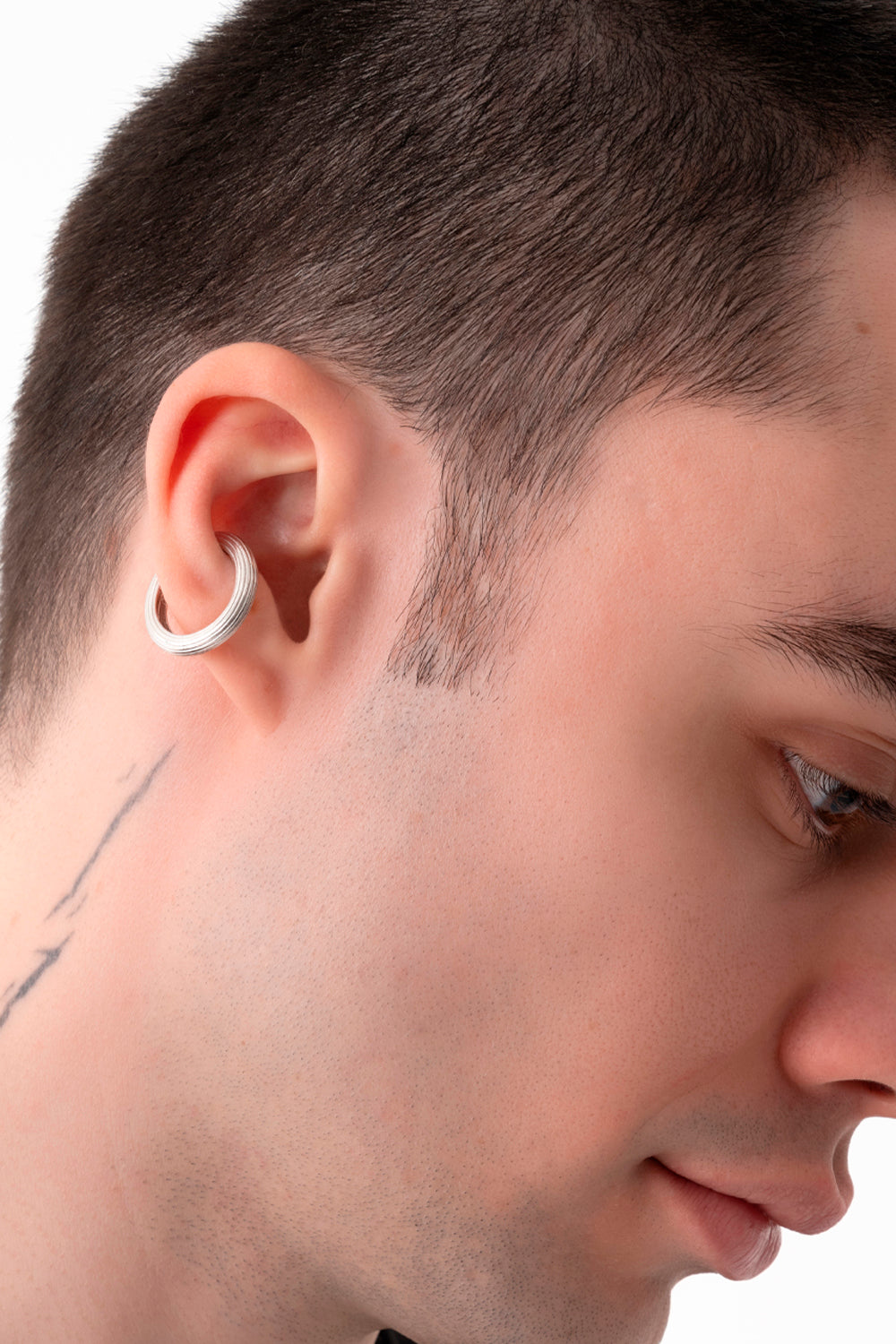 Gal İstanbul-Big Cult Earcuff Silver-Küpe-2-fleurdirect.live