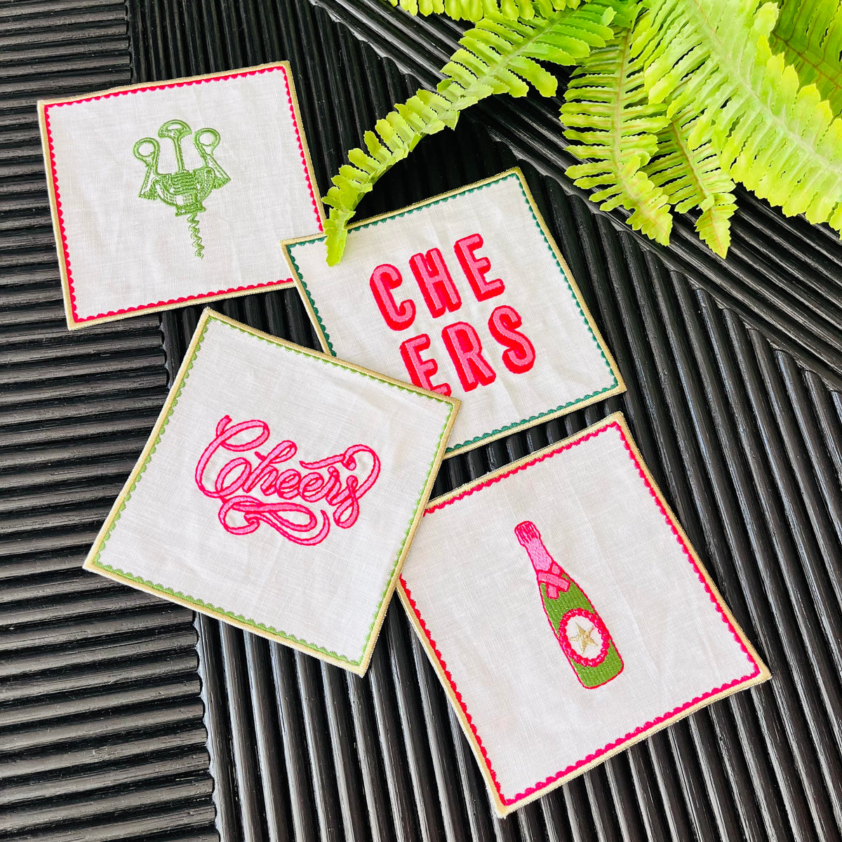 Cheers Temalı Kokteyl Peçete Seti ( 4 Adet )