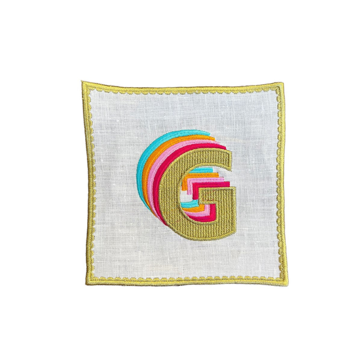 Rainbow ´´G´´ Harfi Krem Kokteyl Peçete (1 Adet)