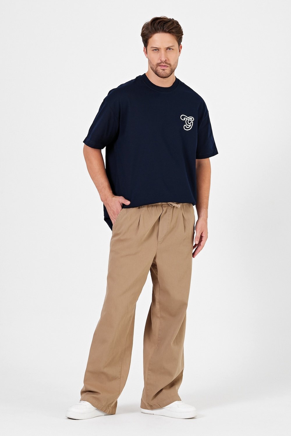 Gennaro-Wide Leg Baggy Pantolon-Pantolon-1-fleurdirect.live
