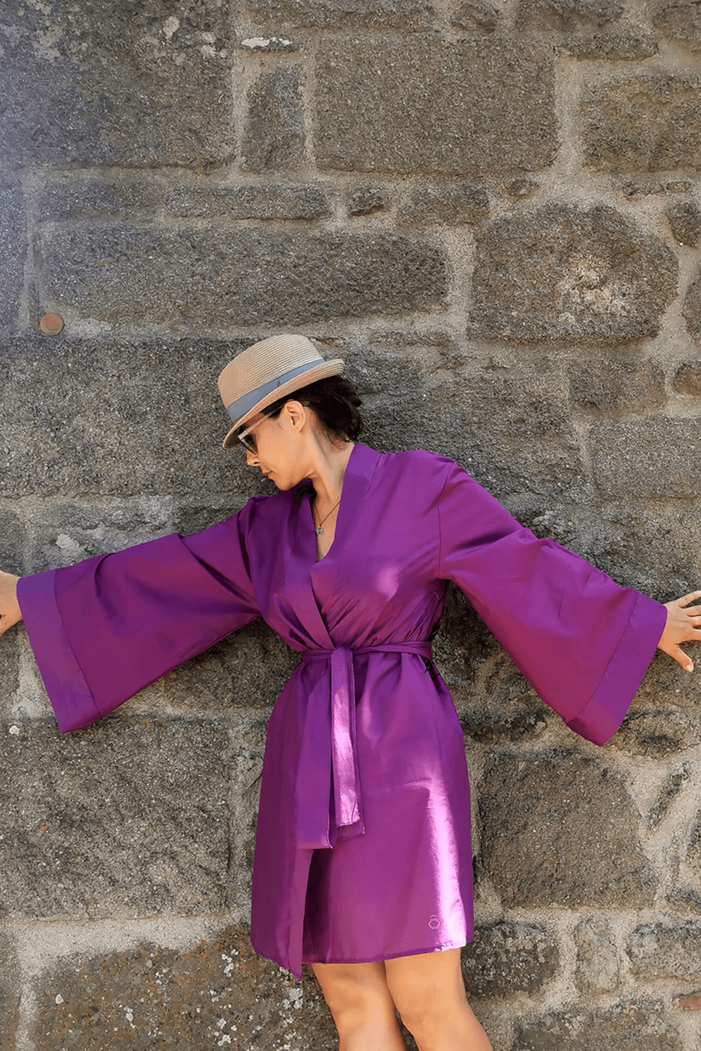 Geomi-Floral Kimono - Fuşya-Kimono-5-fleurdirect.live