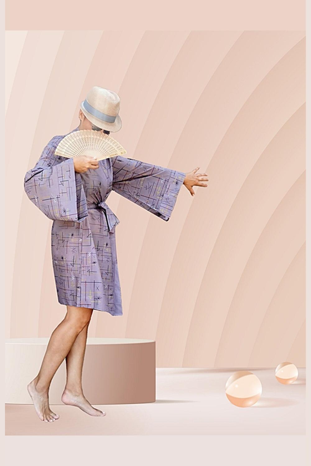 Geomi-Japan Dreaming Kimono - Gül Kurusu-Kimono-1-fleurdirect.live