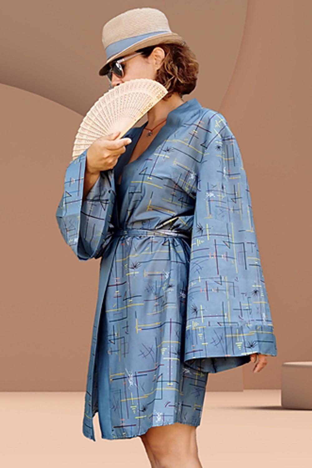 Geomi-Japan Dreaming Kimono - Su Yesili-Kimono-2-fleurdirect.live