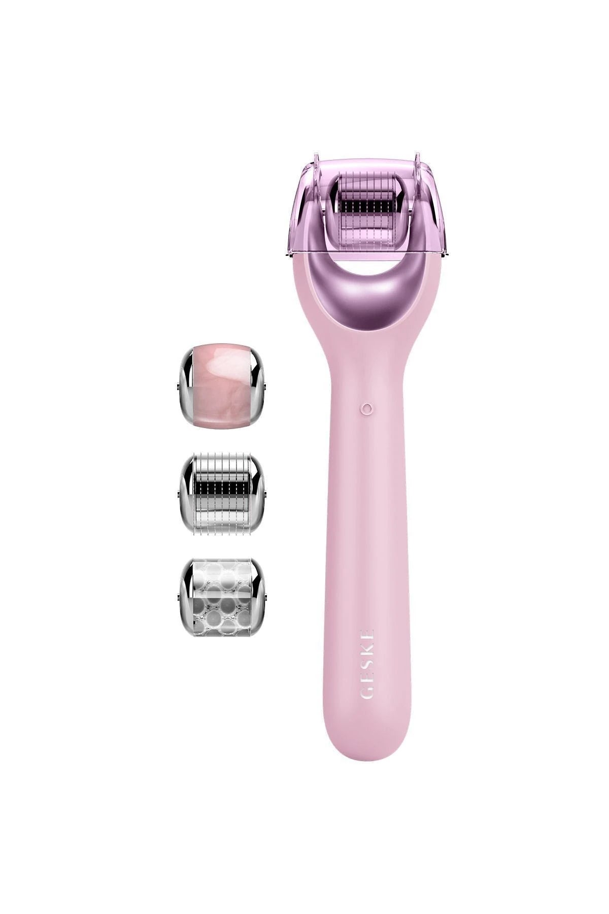 Geske-Mikro İğneli, Buz Başlığı, Pembe Kuvars Başlıklı Dermaroller Cihaz | Micro Needle Face Roller-Cilt Bakım Aletleri-9-fleurdirect.live
