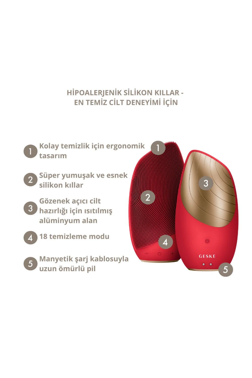 Geske-Titreşimli Yüz Temizleme Ve Isılı Masaj Cihazı | Sonic Thermo Facial Brush-Cilt Bakım Aletleri-41-fleurdirect.live