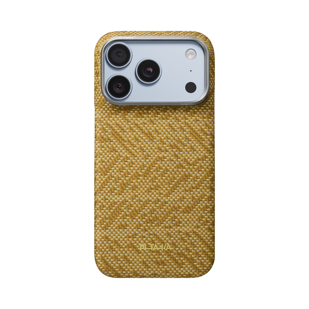 Iphone 18 Pro Karbon Kılıf Magsafe Uyumlu Aramid Fiber - Edge Golden Drift