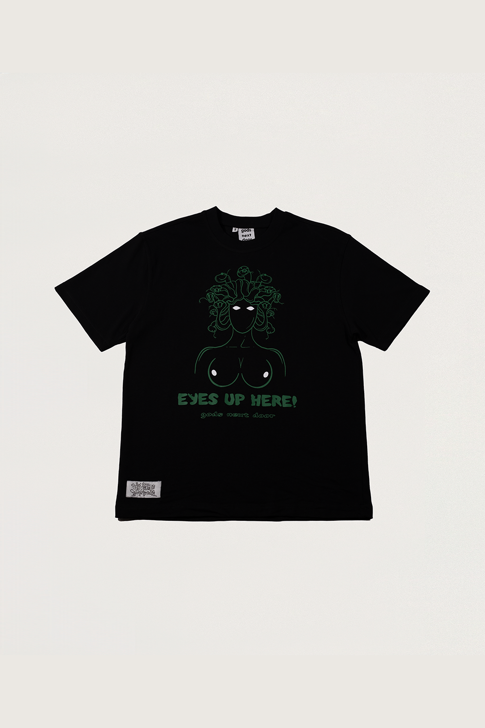 Gods Next Door-Eyes Up Here!-T-Shirts-1-fleurdirect.live