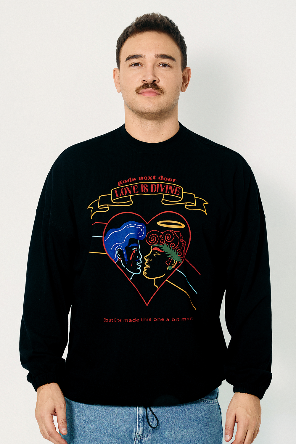 Gods Next Door-Love İs Divine-Sweatshirts & Hoodies-3-fleurdirect.live