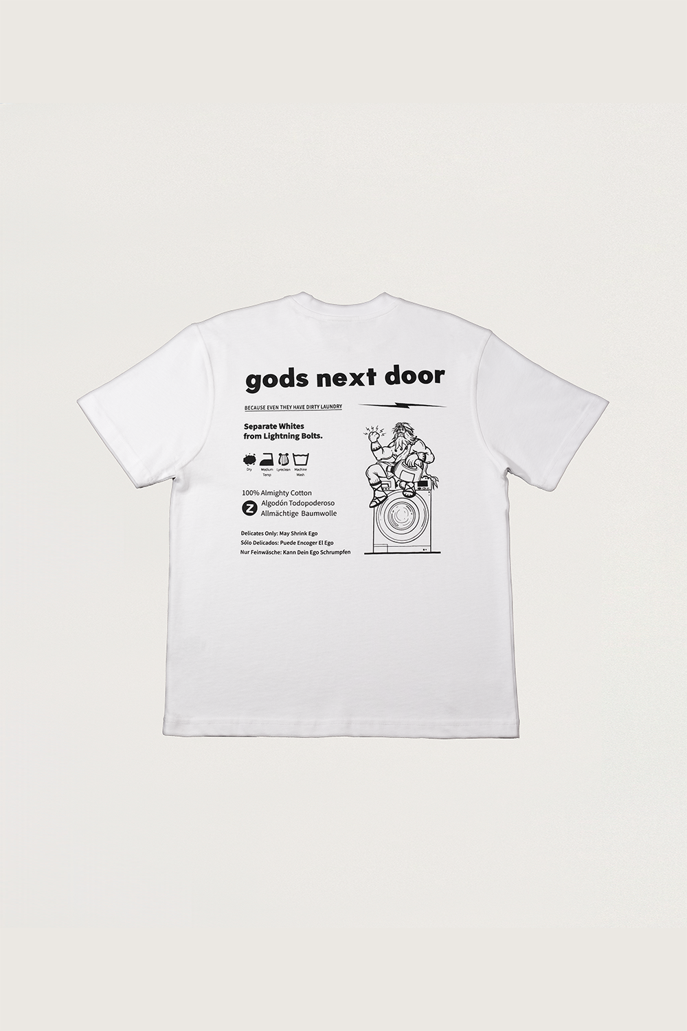 Gods Next Door-Zeus' Almighty Washing Guide-T-Shirts-2-fleurdirect.live