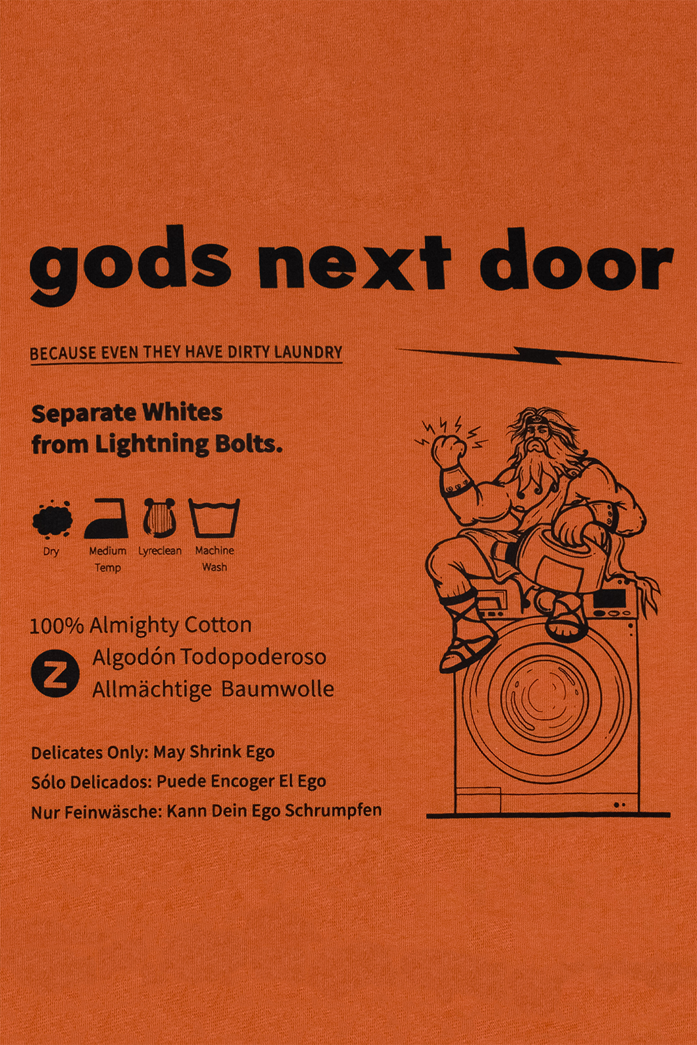 Gods Next Door-Zeus' Almighty Washing Guide-T-Shirts-3-fleurdirect.live
