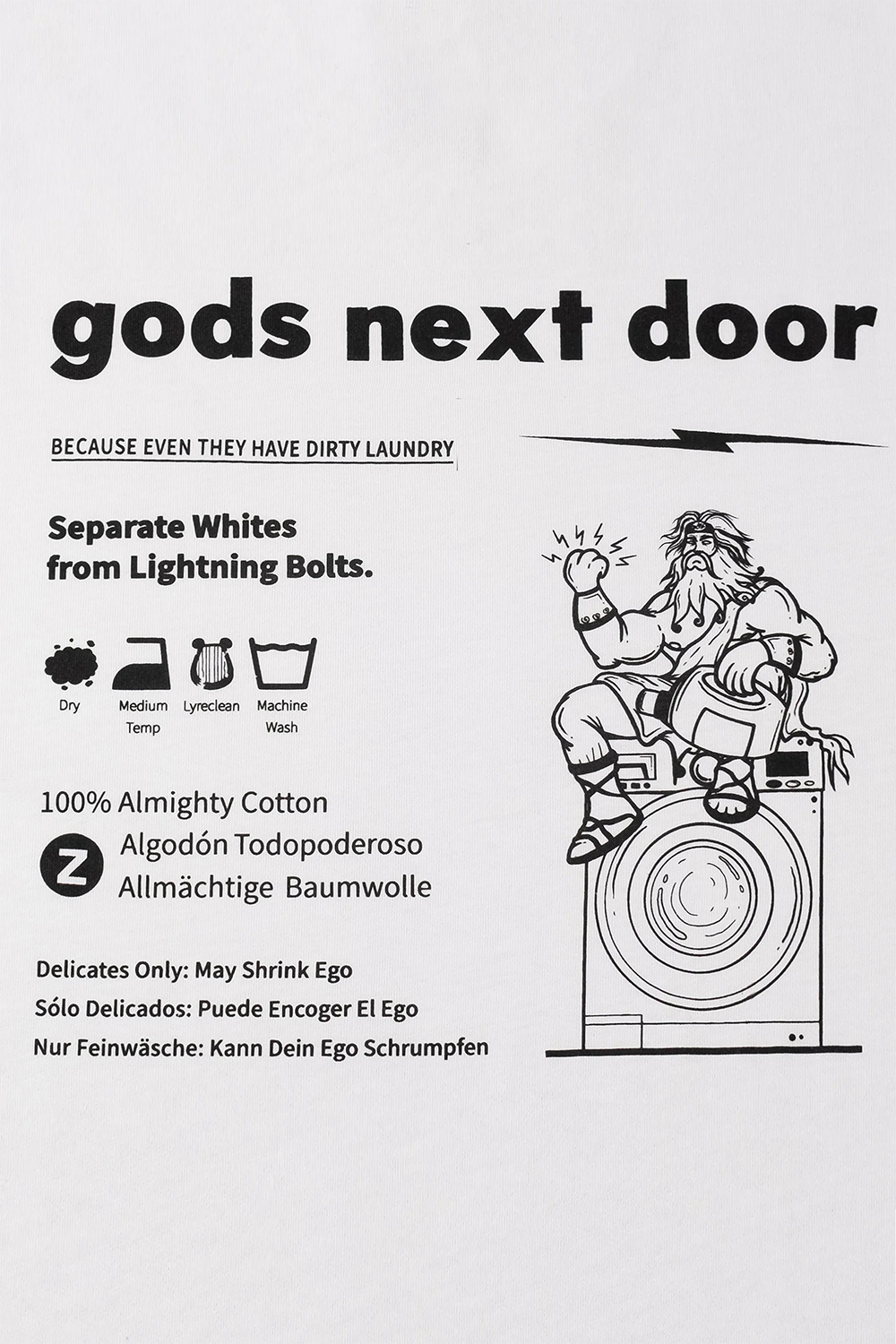 Gods Next Door-Zeus' Almighty Washing Guide-T-Shirts-3-fleurdirect.live