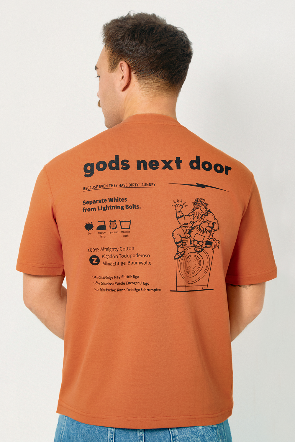 Gods Next Door-Zeus' Almighty Washing Guide-T-Shirts-5-fleurdirect.live