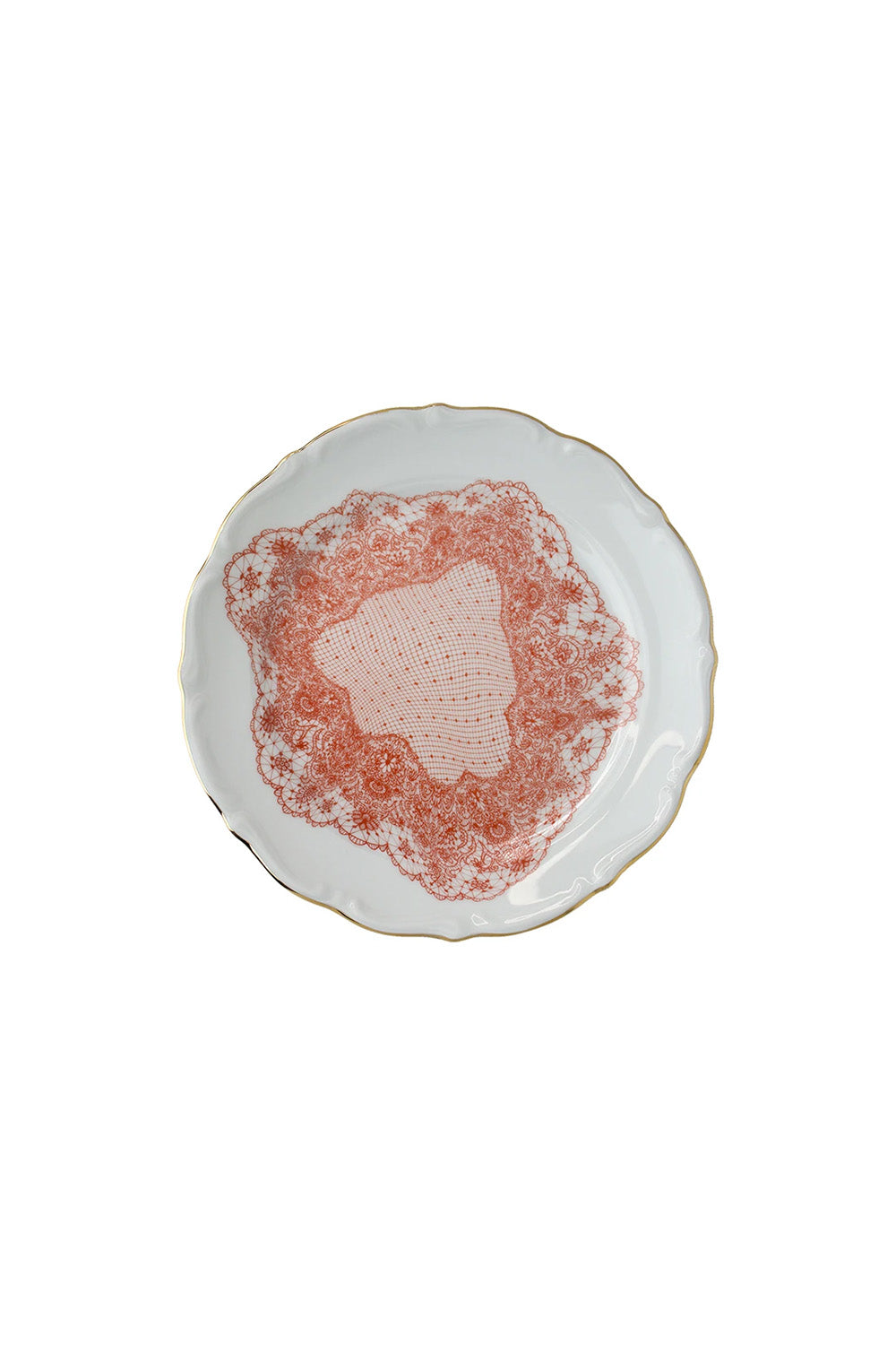 Volante Dentelle 19 Cm Porselen Tabak - 1