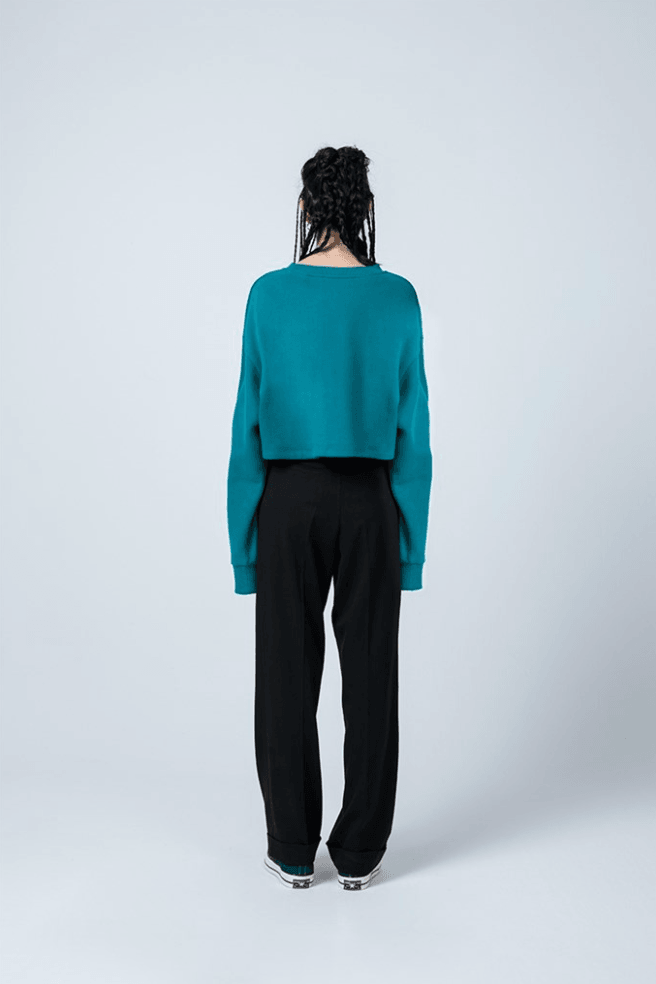 Gruff-Green Crop-Sweatshirts & Hoodies-5-fleurdirect.live