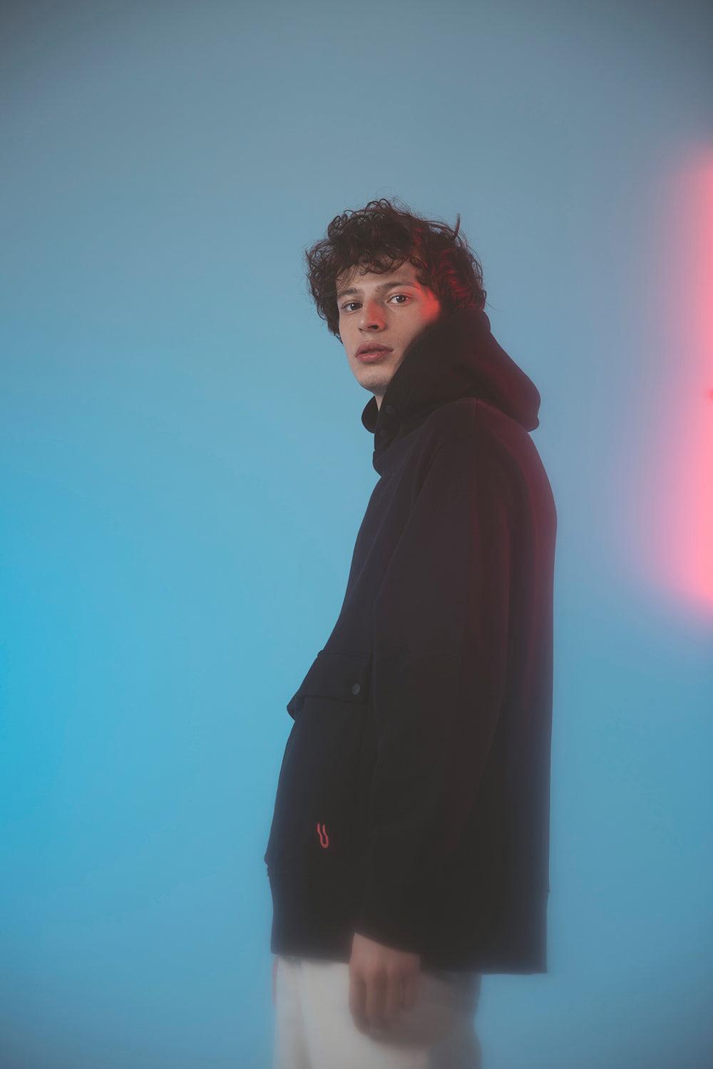 Gruff-Nuage Black Hoodie-Sweatshirts & Hoodies-1-fleurdirect.live