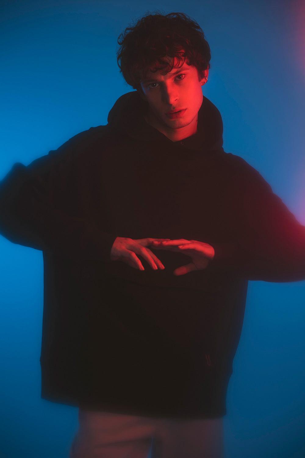 Gruff-Nuage Black Hoodie-Sweatshirts & Hoodies-10-fleurdirect.live