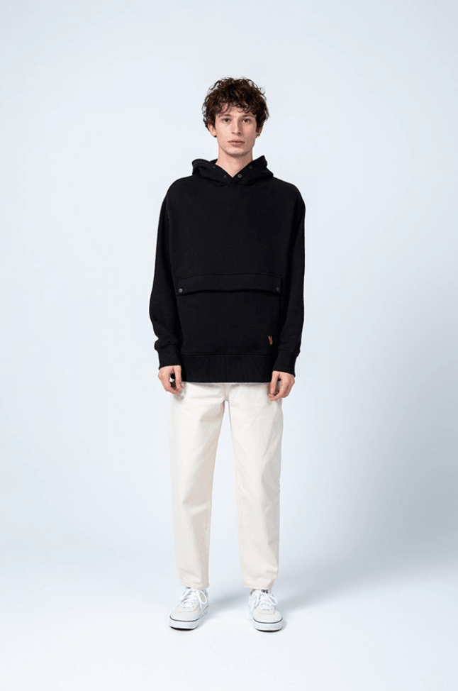 Gruff-Nuage Black Hoodie-Sweatshirts & Hoodies-3-fleurdirect.live