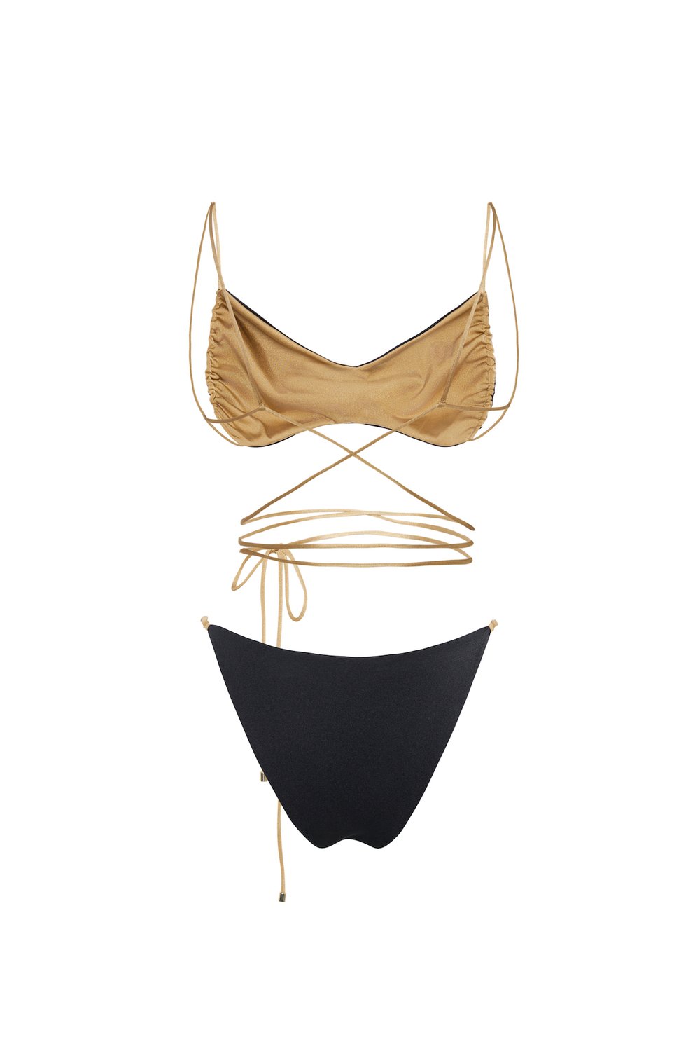Haracci-Isis Siyah Altın Rengi Bikini-Bikini & Mayo-10-fleurdirect.live