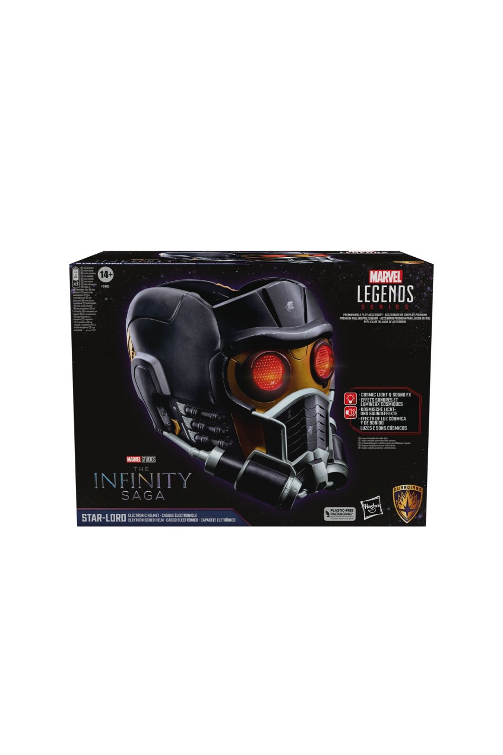 Hasbro-Guardians of the Galaxy - Marvel Legends Star-Lord Premium Electronic Helmet - Işık ve Ses Efektli Kask-Role-Play-2-fleurdirect.live
