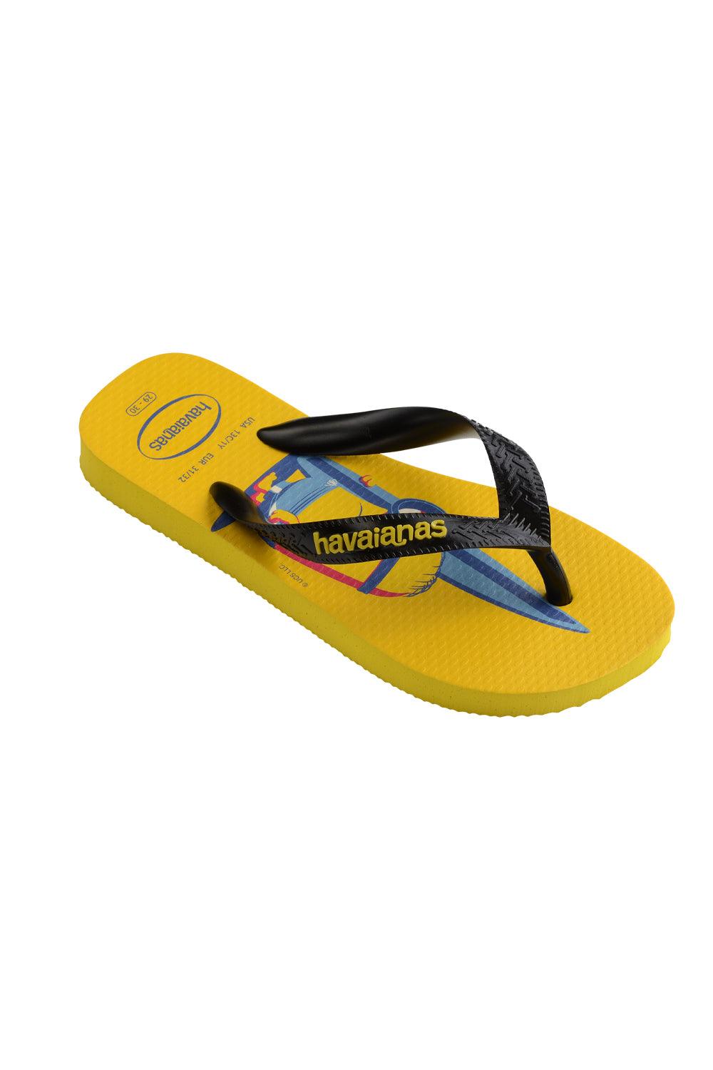 Havaianas-Kids Minions Yellow/Black/Yellow-Sandalet & Terlik-2-fleurdirect.live