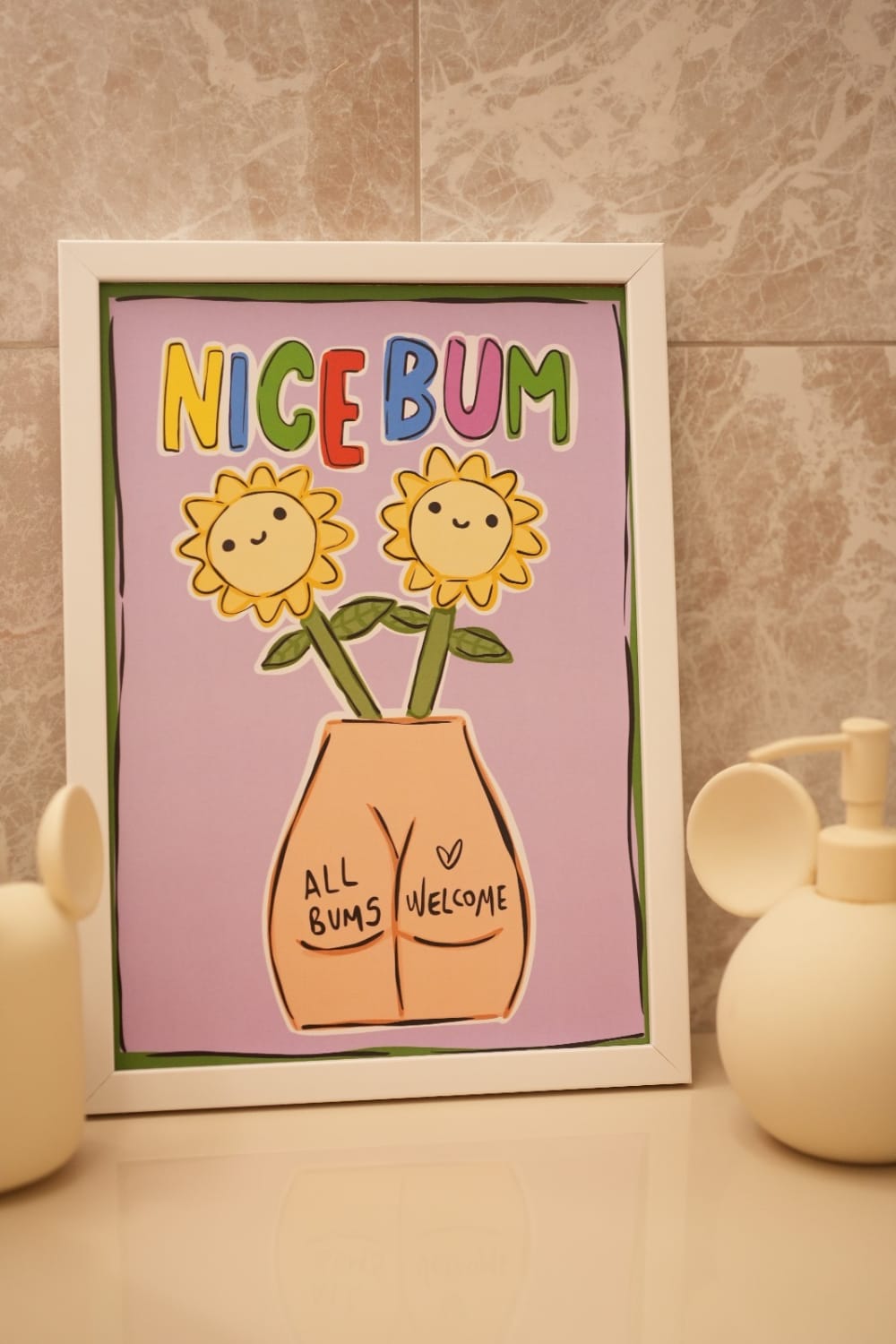 Hello Melody-Nice Bum Baskı-Tablo-1-fleurdirect.live