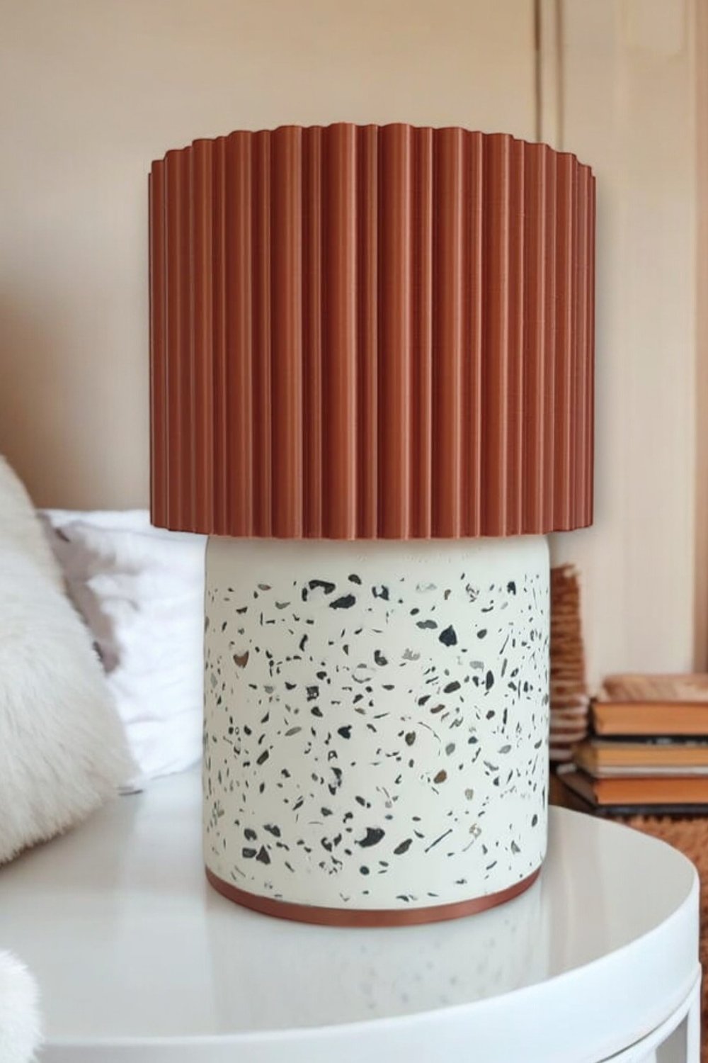 Hgo Atelier-Bold | Terrazzo & Bakır Abajur-Abajur-2-fleurdirect.live
