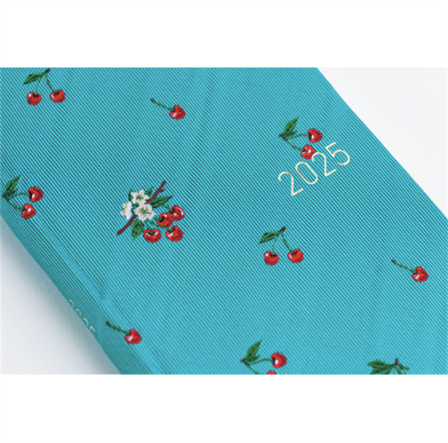 Hobonichi-Hobonichi Techo Weeks 2025 Mega Bow & Tie: Cherry-Çizgili-5-fleurdirect.live