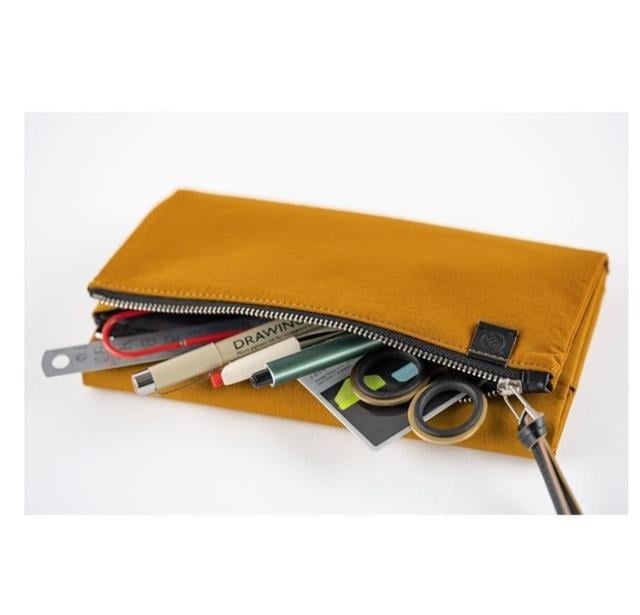 Hobonichi-Techo Weeks Cover Tragen Mustard Defter Kılıfı-Aksesuar-4-fleurdirect.live