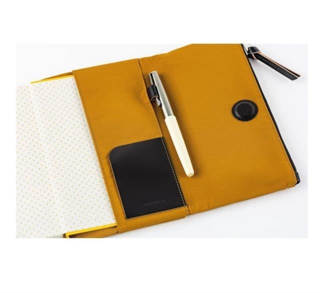 Hobonichi-Techo Weeks Cover Tragen Mustard Defter Kılıfı-Aksesuar-5-fleurdirect.live