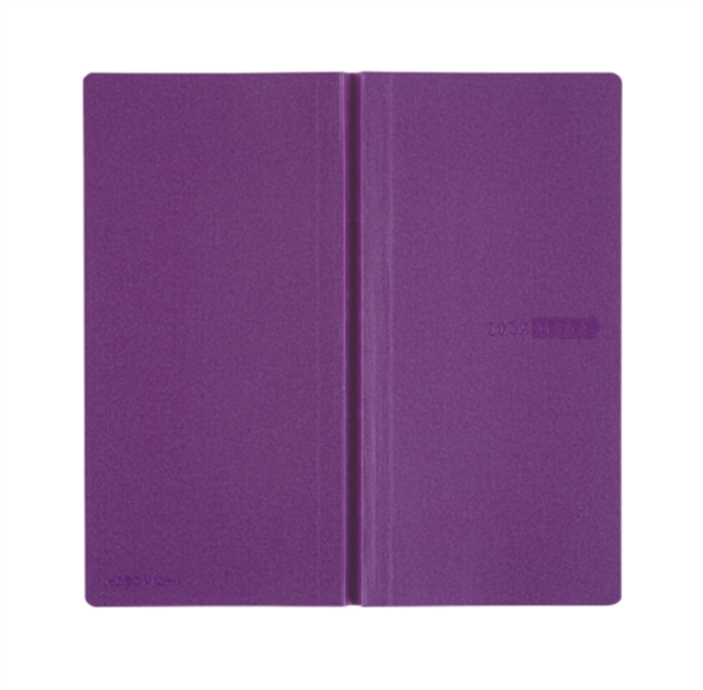 Hobonichi-Hobonichi Techo Weeks Mega B6 Deri Kapak Slim Colors: Rich Purple-Çizgili-4-fleurdirect.live