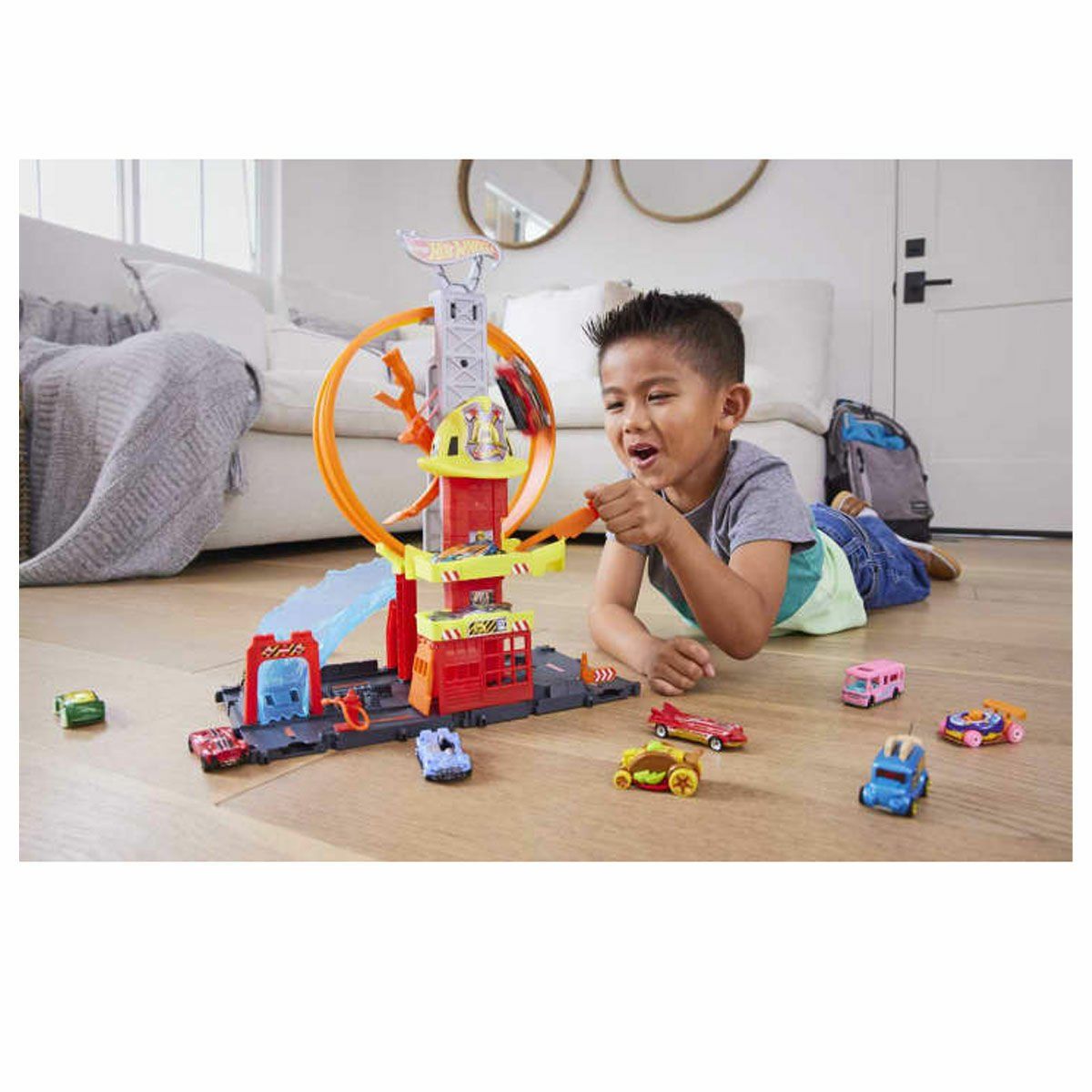 Hot Wheels-Çember Pistli İftaiye İstasyonu-Oyuncak Arabalar ve Setleri-2-fleurdirect.live