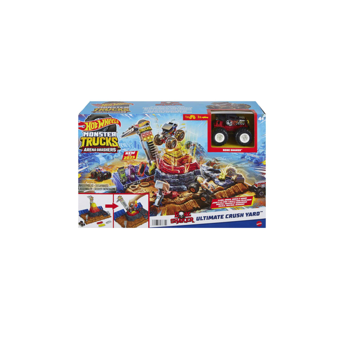 Hot Wheels-Monster Trucks Muhteşem Çarpışma Arenası-Oyuncak Arabalar ve Setleri-1-fleurdirect.live