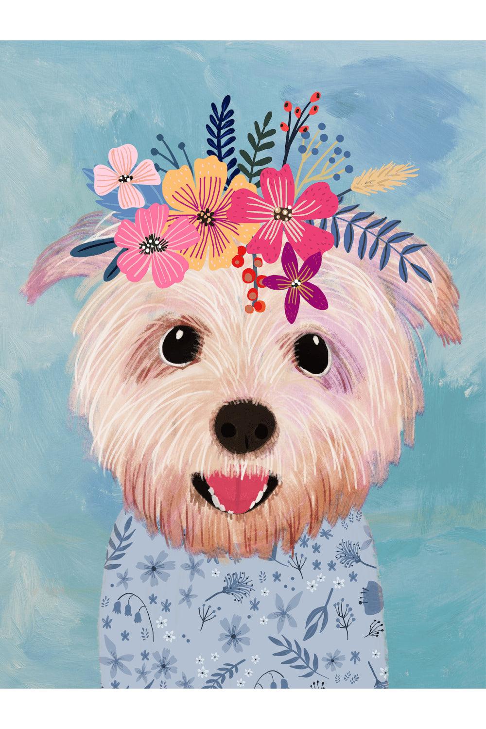 Hueppi-Blooming Puppy Makinede Yıkanabilir Non-Toksik Çocuk Odası Halısı-Halı-1-fleurdirect.live