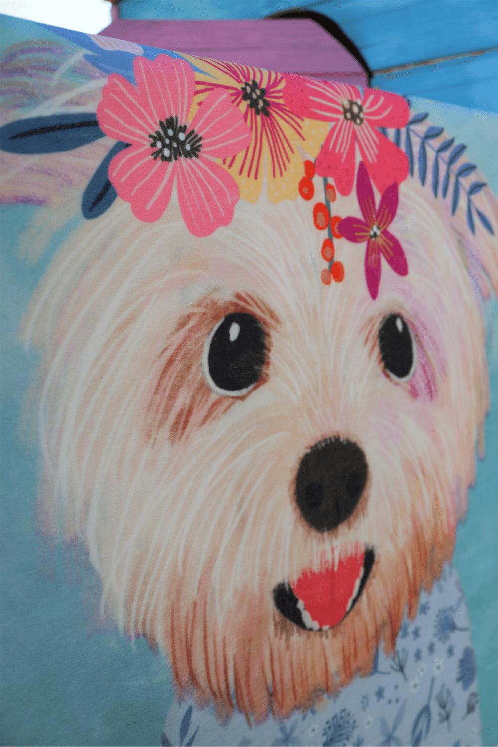 Hueppi-Blooming Puppy Makinede Yıkanabilir Non-Toksik Çocuk Odası Halısı-Halı-4-fleurdirect.live