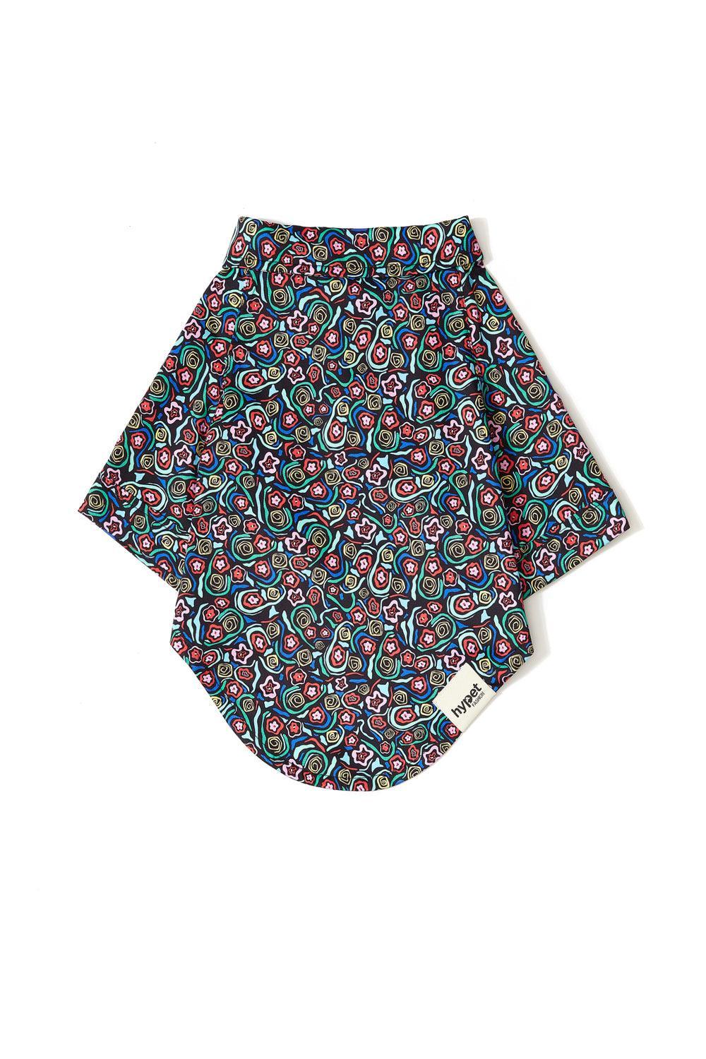 Hypet Fashion-Abstarct Flowers Gömlek-Köpek-1-fleurdirect.live