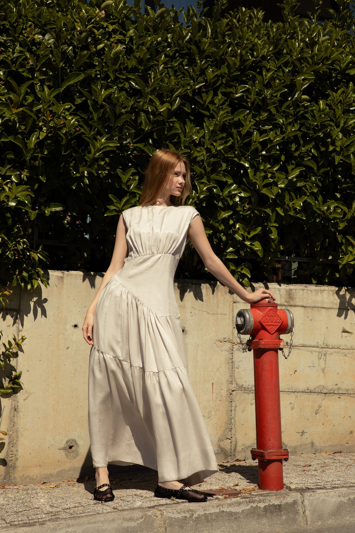 Bella Beige Maxi Dress