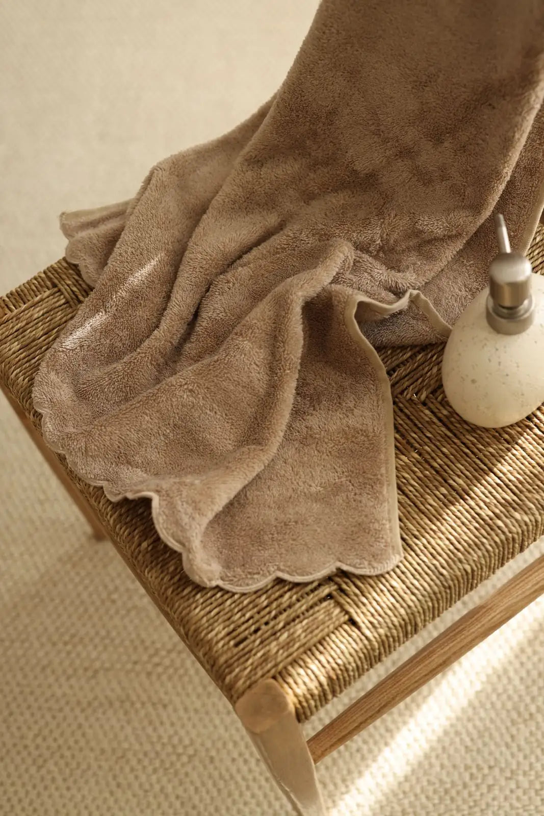 İRYA-Lindy Bambu Banyo Havlusu 70X140 Cm Bej-Havlu & Havlu Setleri-2-fleurdirect.live